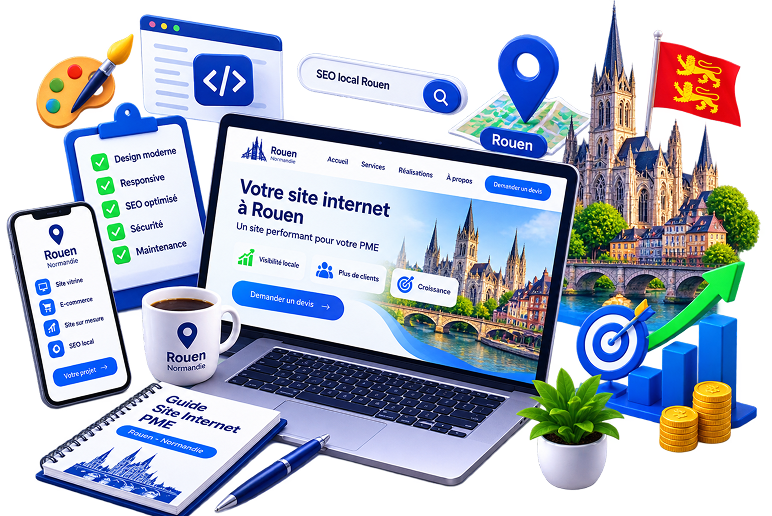 Créer un site internet à Rouen — guide technique et budget pour les PME normandes